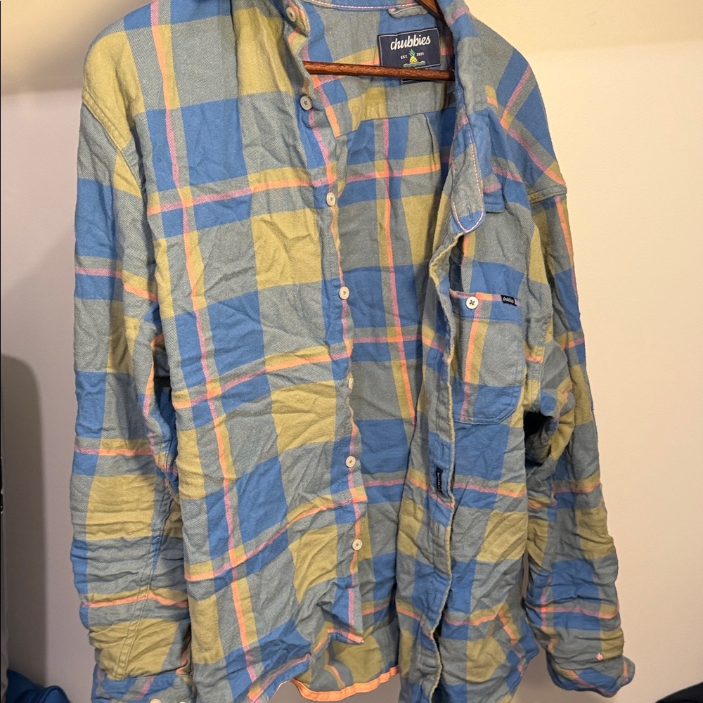 Chubbies Multicolor Plaid Button-Up - image 1